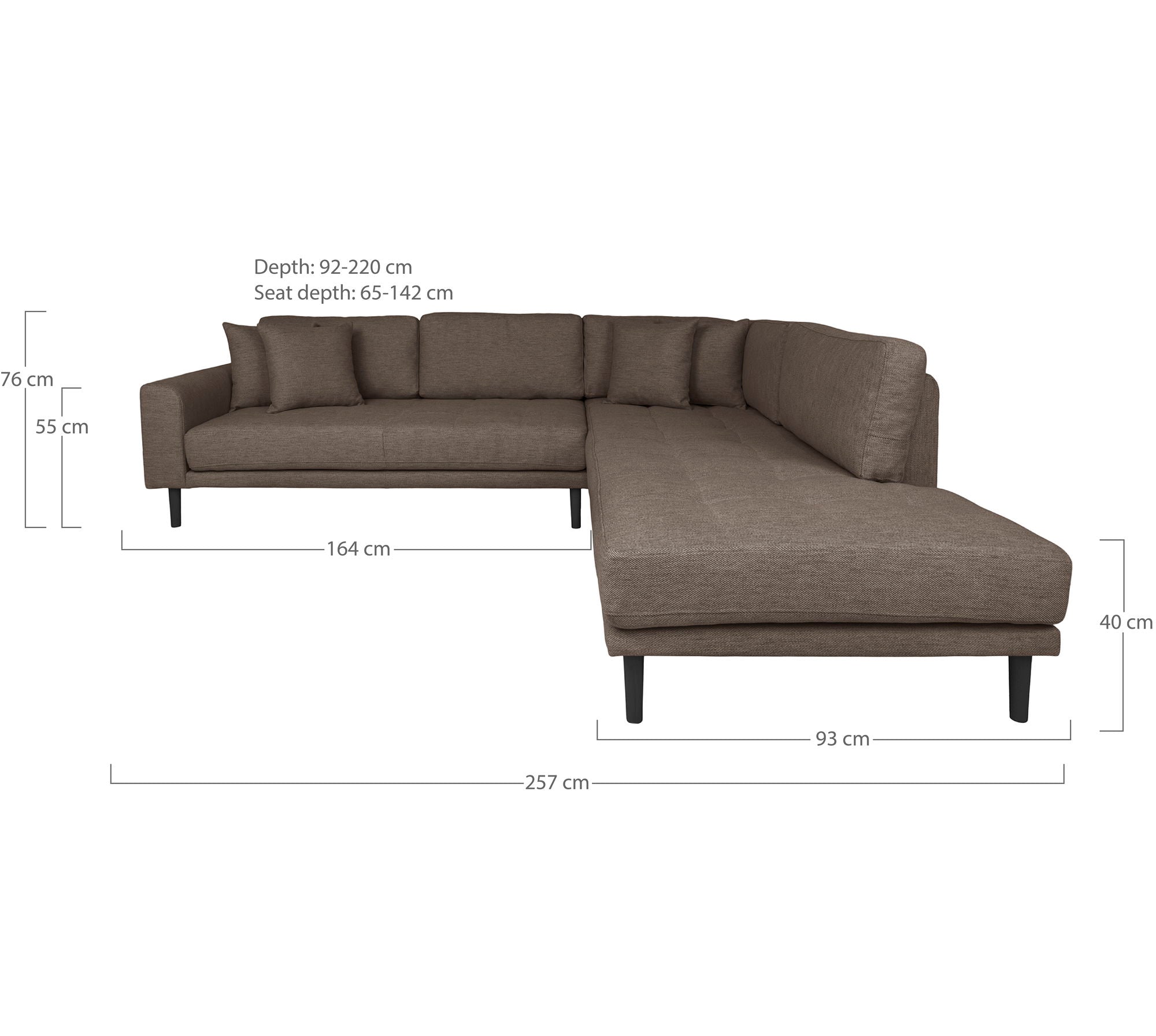 Lido Corner Sofa Open End