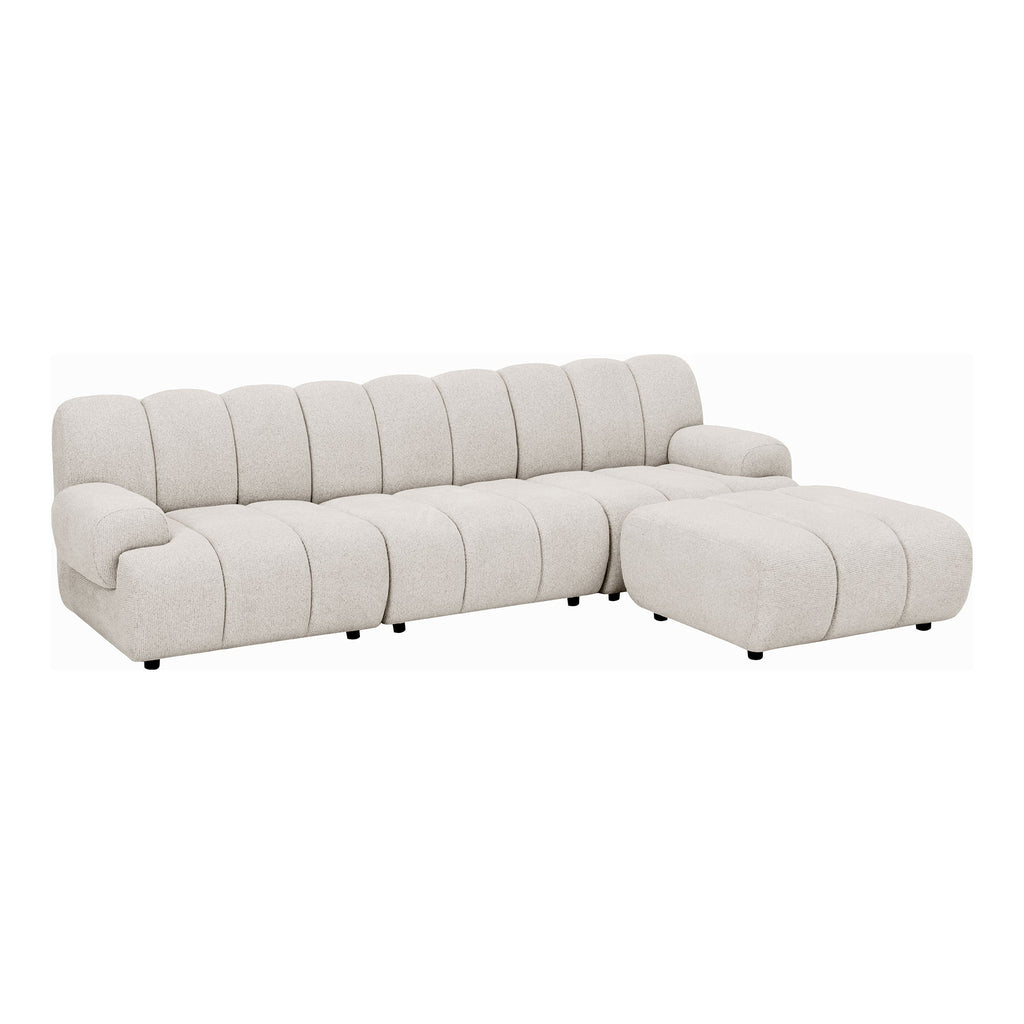 Taza 3,5-Personen Modulsofa mit Pouf
