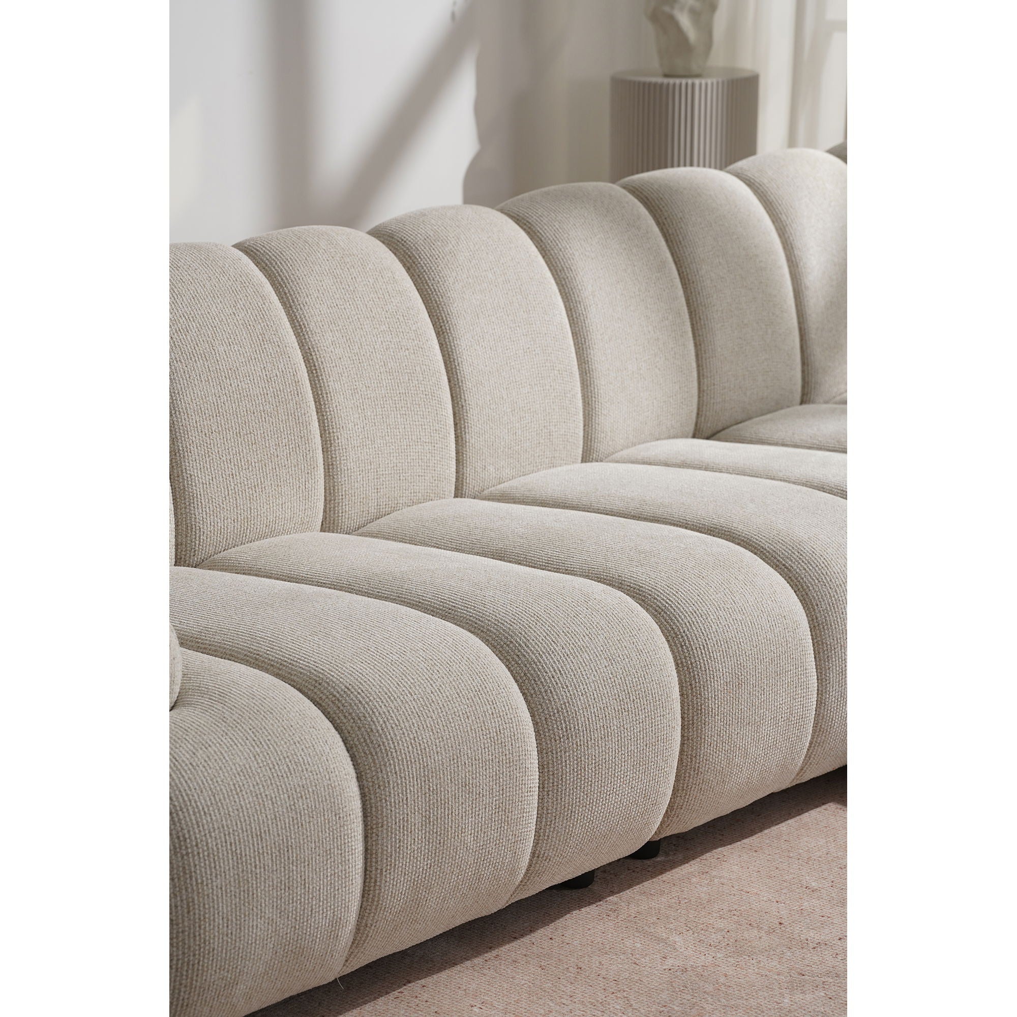Taza 3,5-Personen Modulsofa mit Pouf
