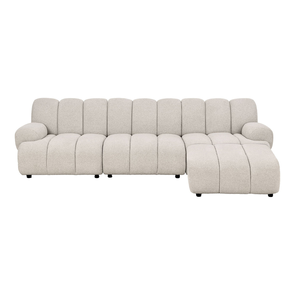 Taza 3,5-Personen Modulsofa mit Pouf