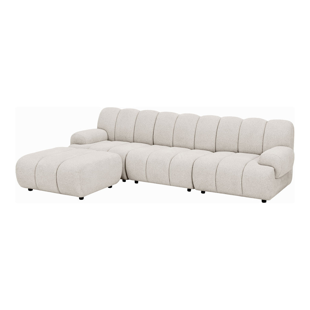 Taza 3,5-Personen Modulsofa mit Pouf