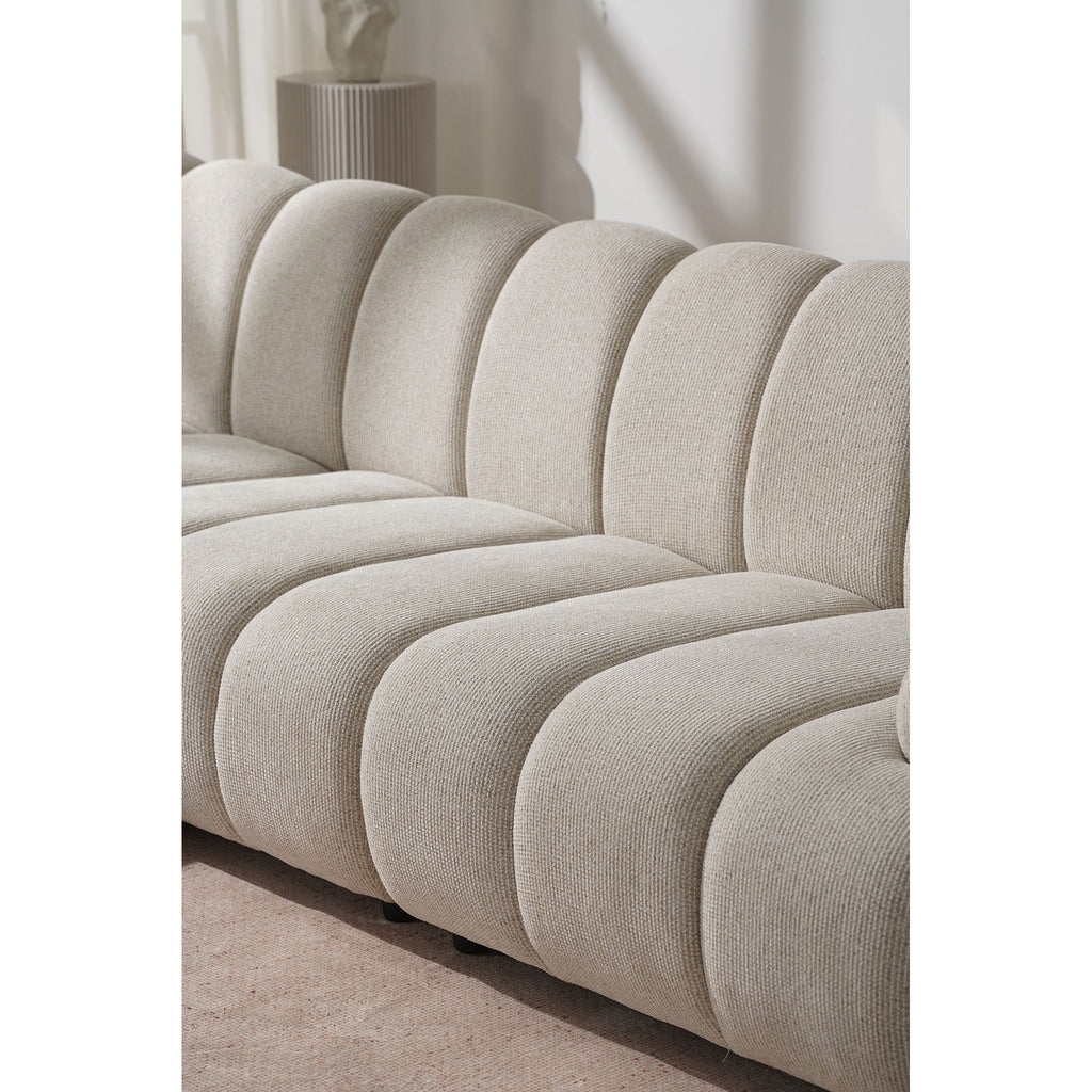 Taza 3,5-Personen Modulsofa mit Pouf