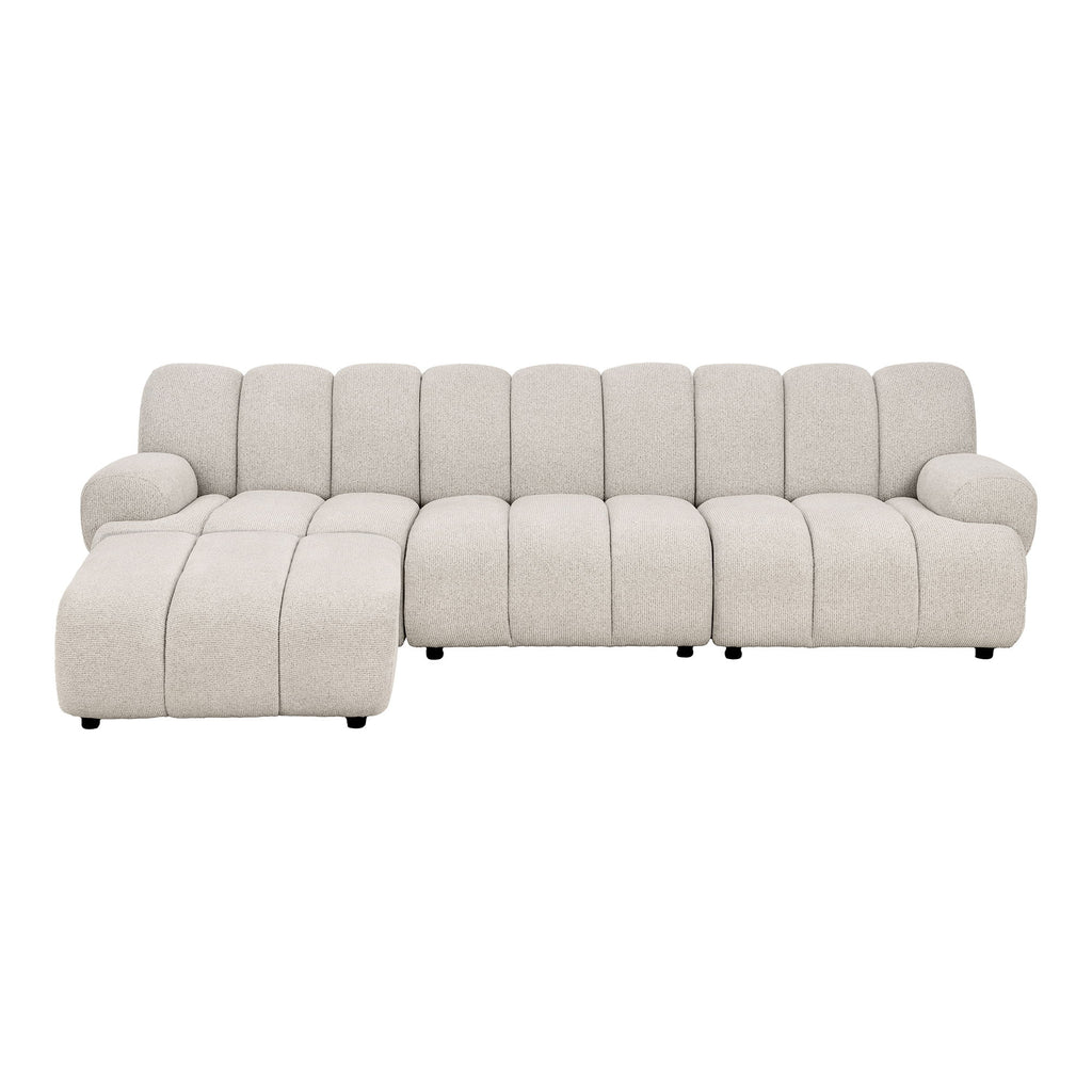 Taza 3,5-Personen Modulsofa mit Pouf