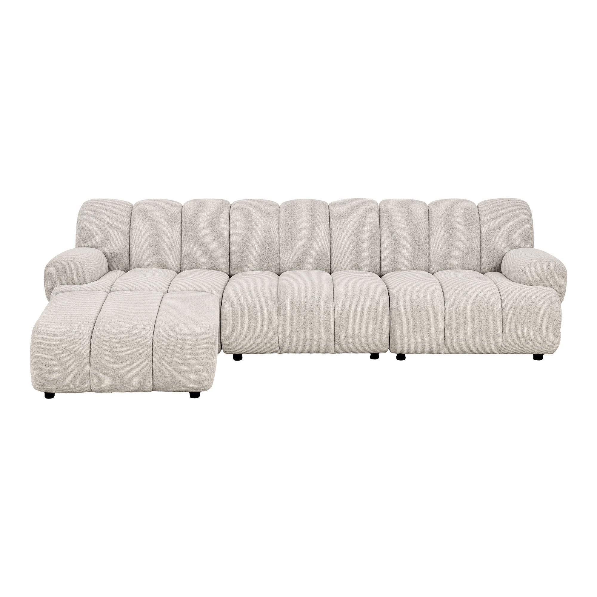 Taza 3,5-Personen Modulsofa mit Pouf