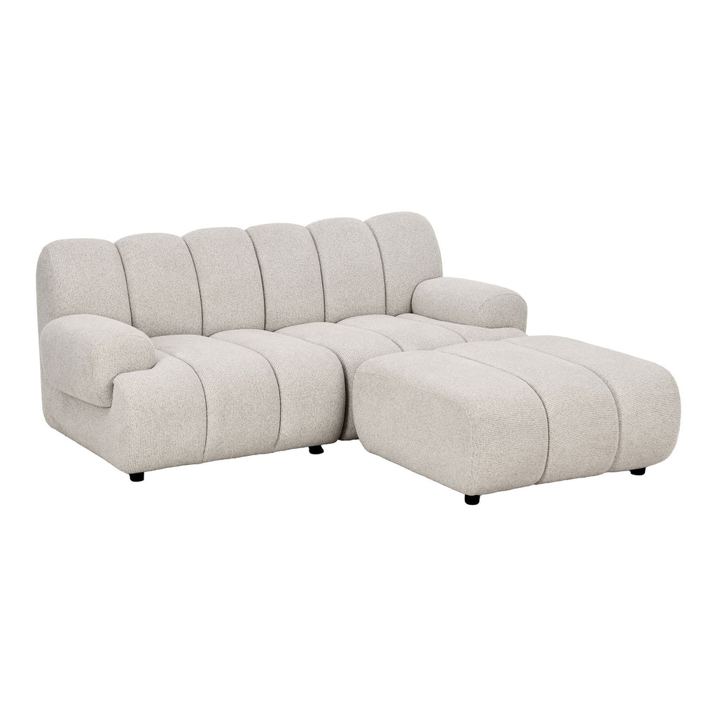 Taza 2,5-Personen Modulsofa mit Pouf