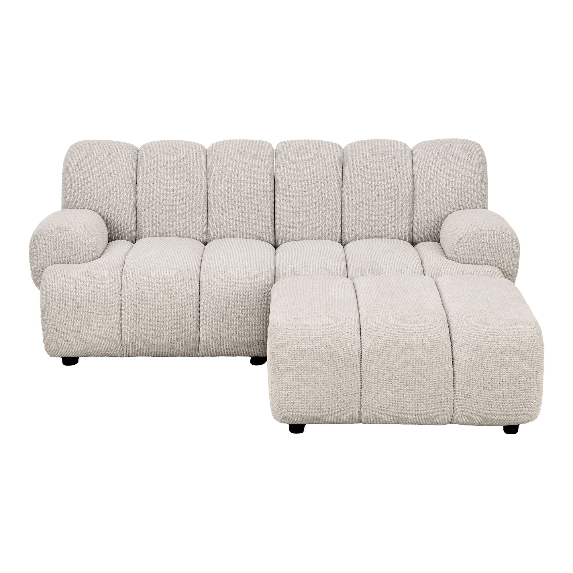Taza 2,5-Personen Modulsofa mit Pouf