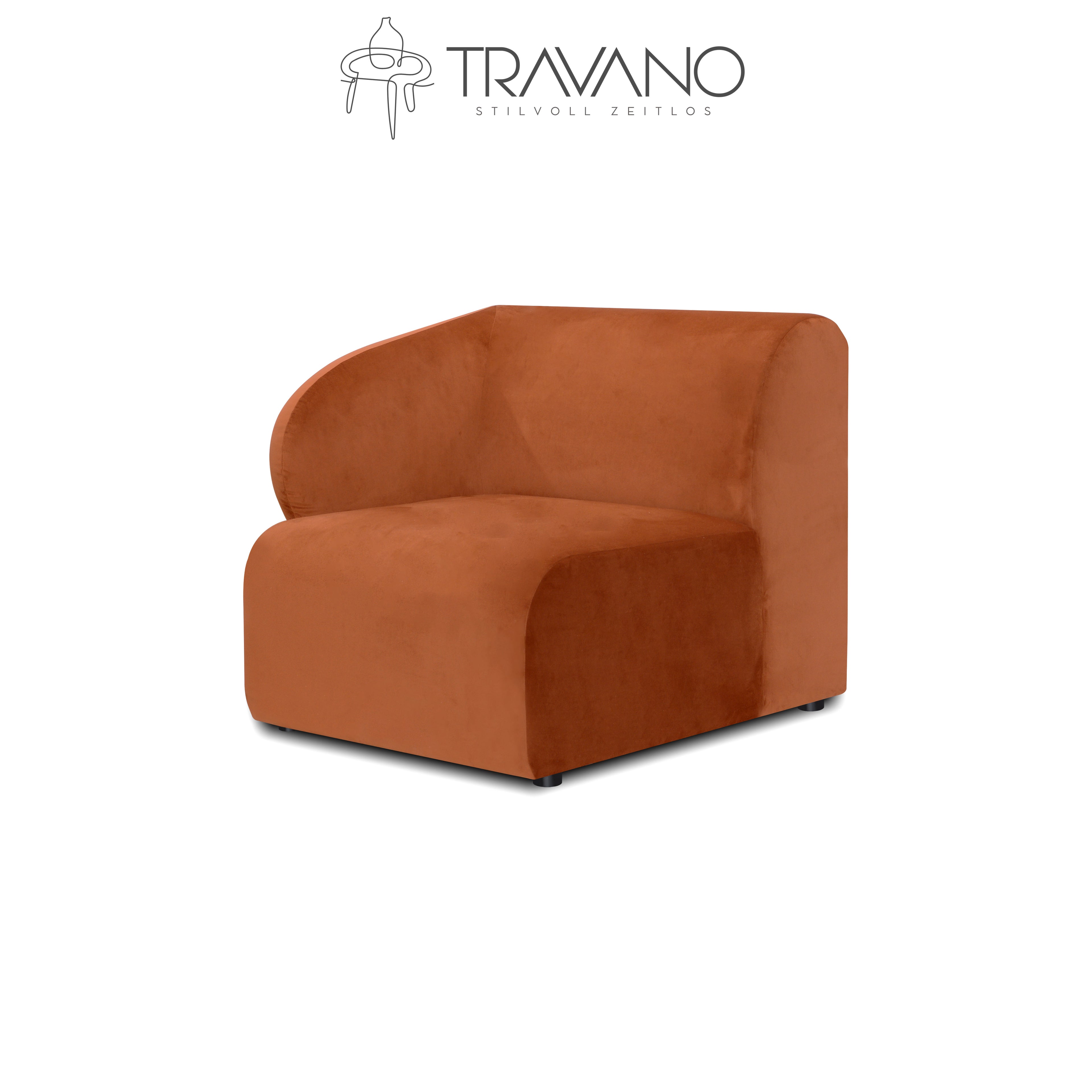 Linkes gerades Element für das modulare Sofa Laverna