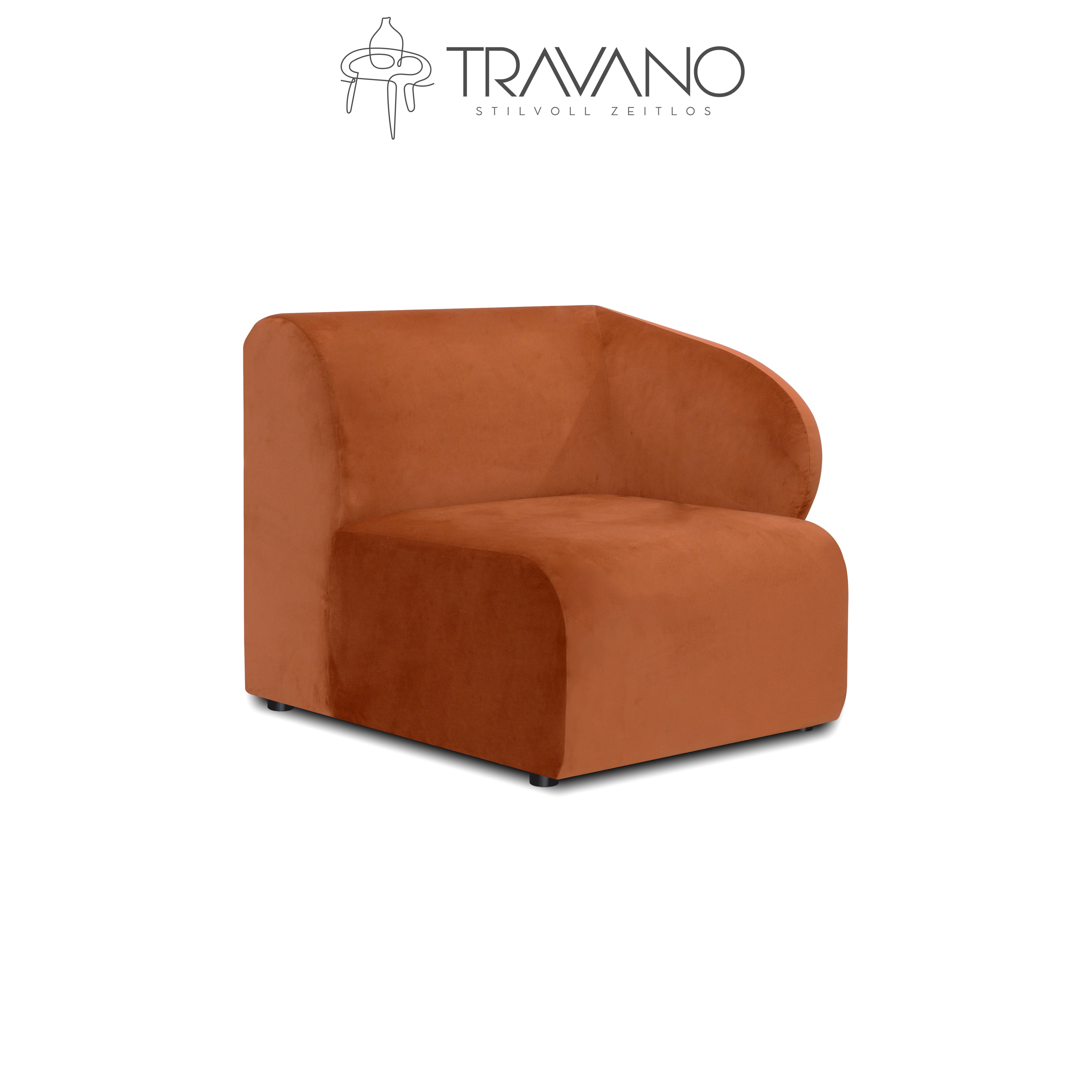 Gerades rechtes Element für das Laverna modulare Sofa