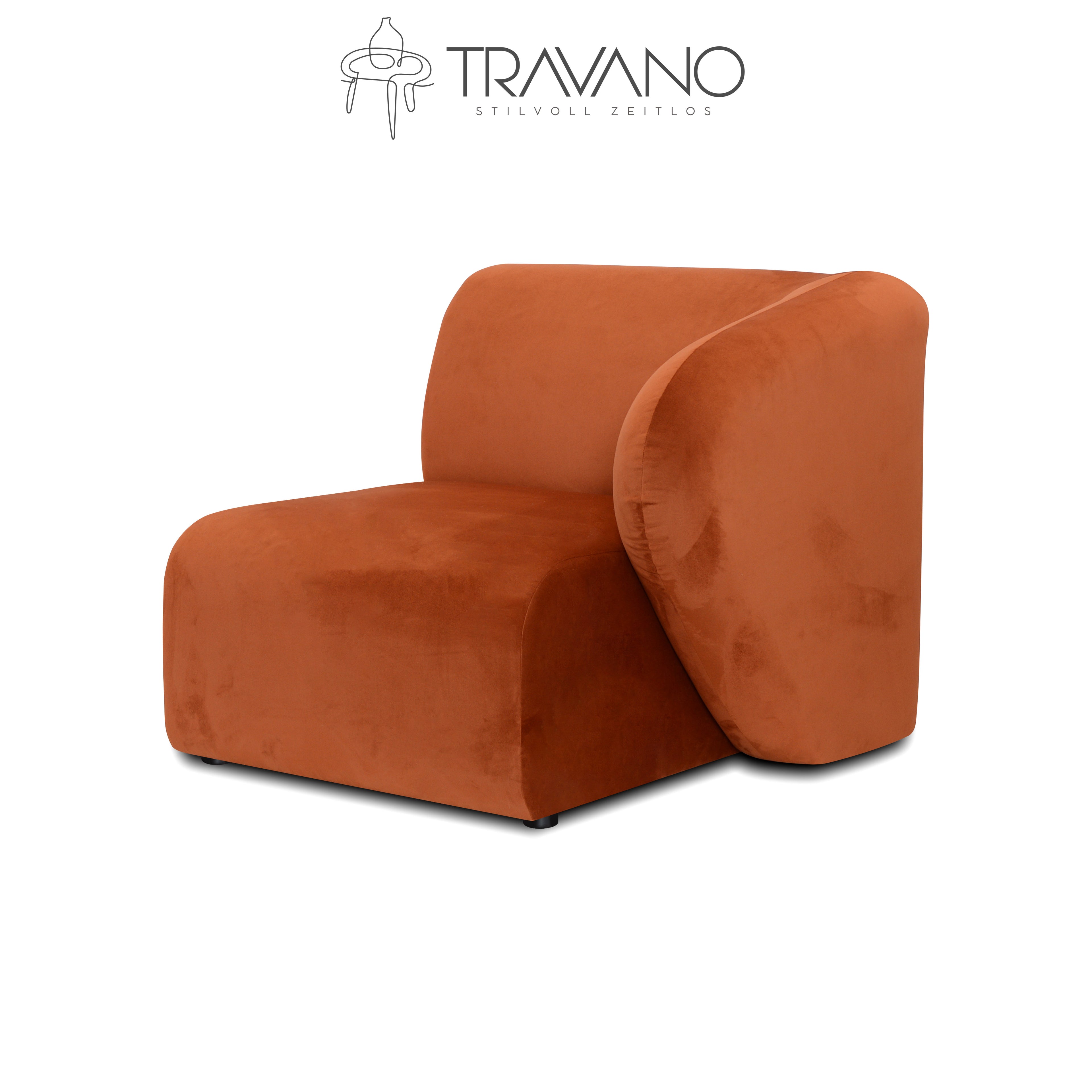 Gerades rechtes Element für das Laverna modulare Sofa