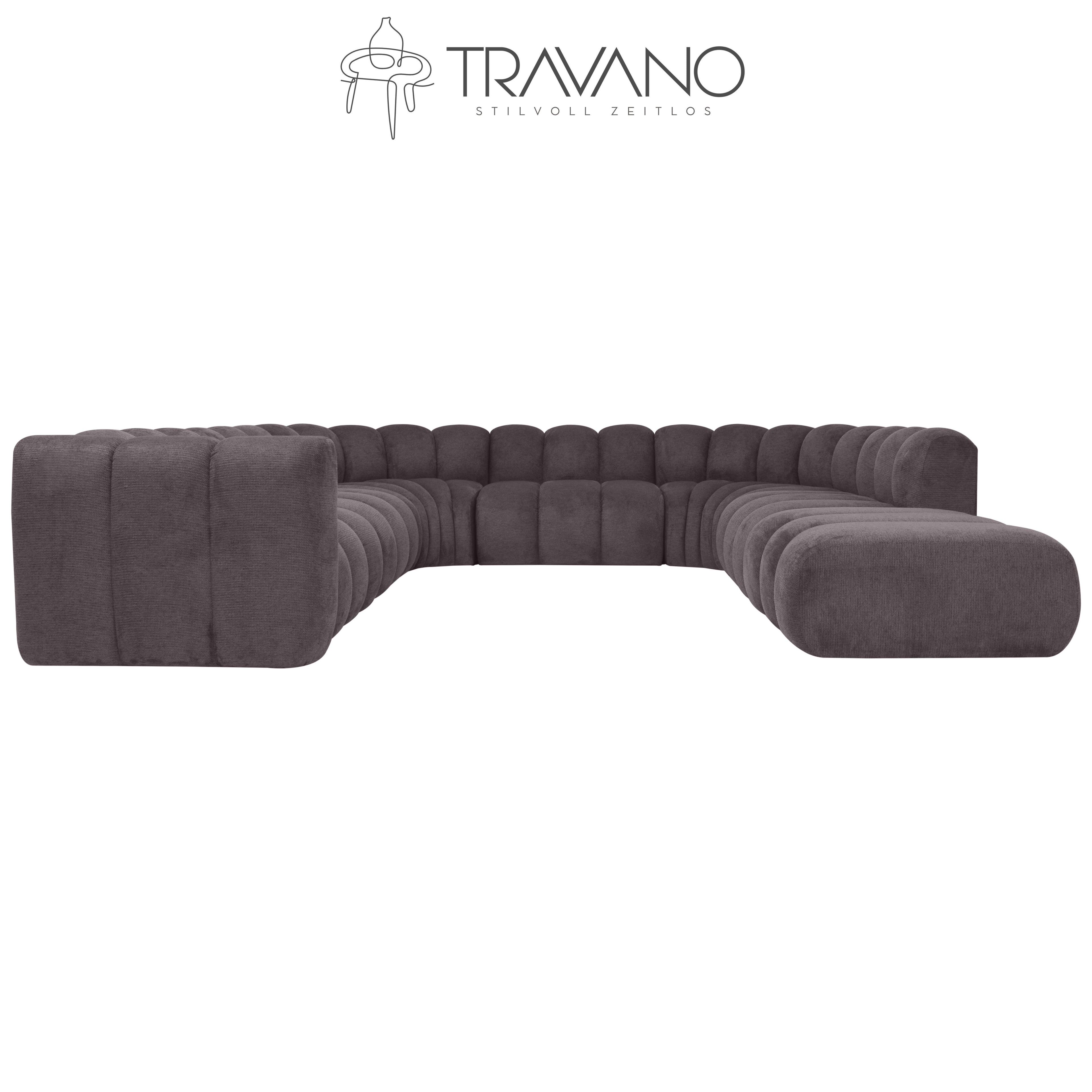 Modulares Sofa GRAND SL+S+RS+S+RS+S+P