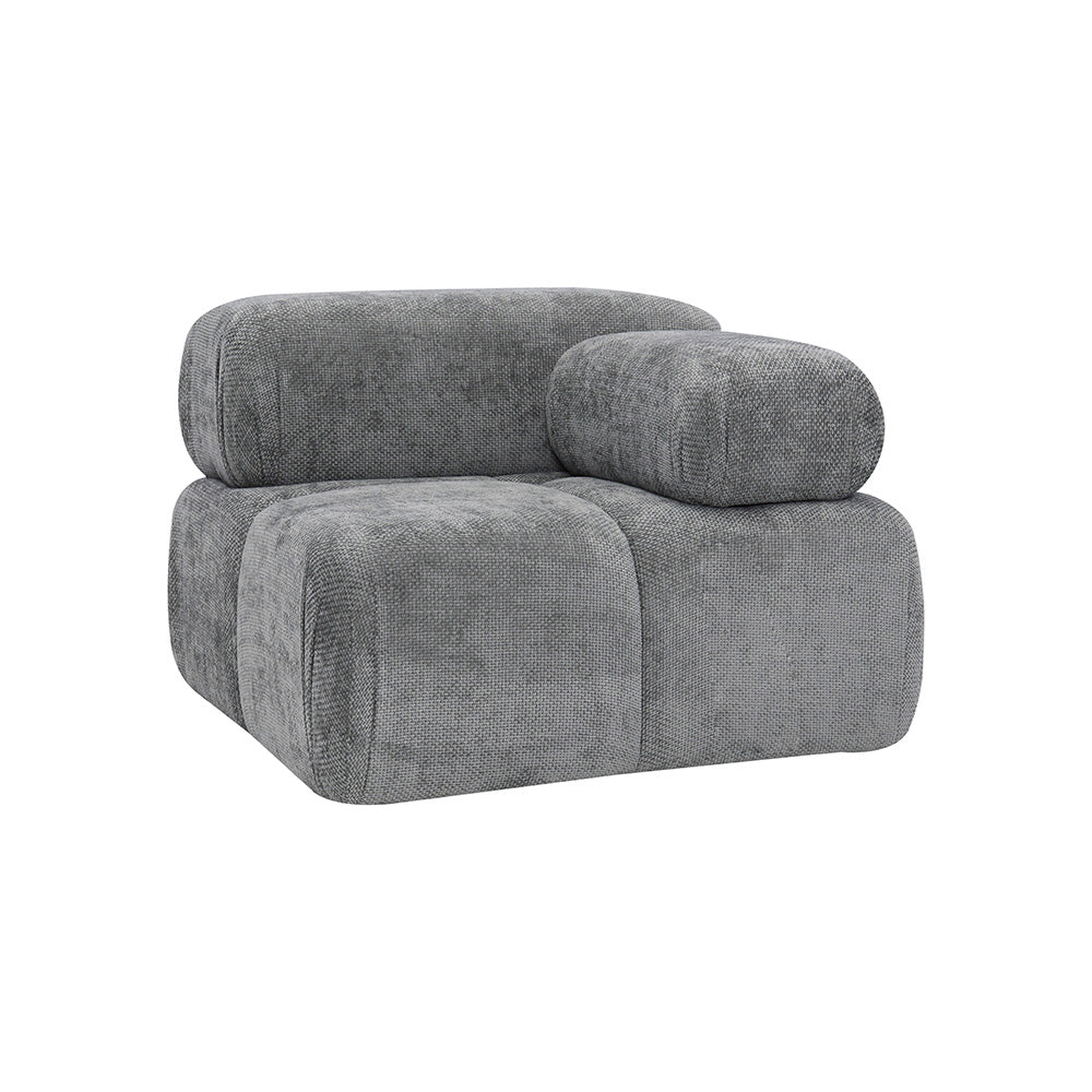 Rechtes gerades Element für das modulare Sofa Sonia